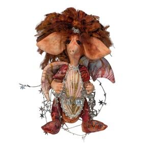 Dragon‎ Fantasy Fairy OOAK Handmade Plush Dinosaur Disco Glam Quality Lifelike
